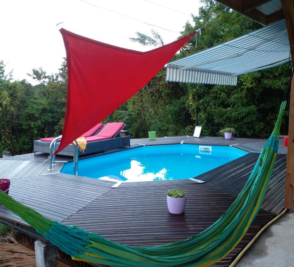 Chambre Chez L'Habitant Avec Piscine Privative Et Vue Panoramique Sur La Mer Des Caraibes Desmarinieres 外观 照片